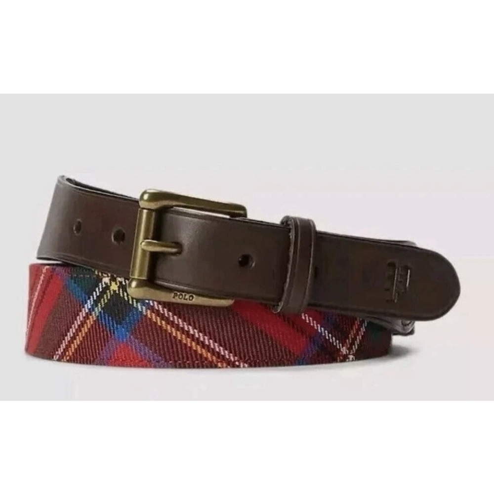 Polo Ralph Lauren Holiday Tartan Belt.
